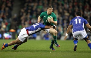 Still at it: Brian O'Driscoll produced magic again