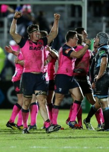 In the pink: Copeland celebrates