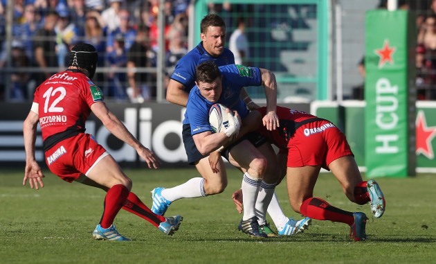 European farewell: Brian O'Driscoll makes his final Heineken Cup appearance in Leinster's defeat in Toulon