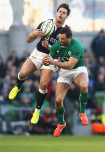 Ouch! Sean Maitland and Dave Kearney clash