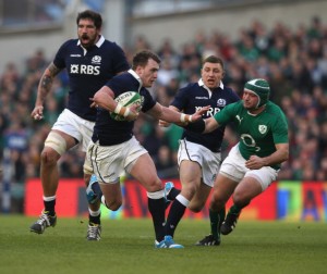 Able to evade defenders: Scotland's Stuart Hogg