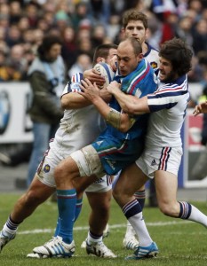 All wrapped up: Sergio Parisse