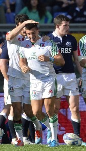 An Italy try: Tommaso Allan