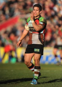 Listen up: Ben Botica scored 11 points for Quins