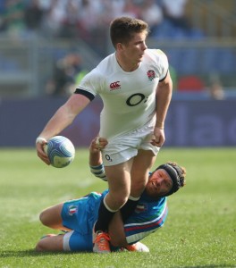 Unloading: Owen Farrell played well