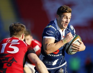 Try-scorer: George Watkins dotted down against Welsh