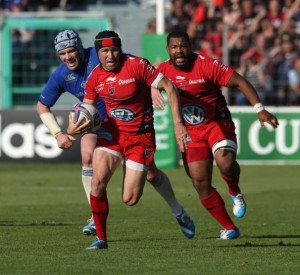 Steffon stars: Armitage (right) was in fine form