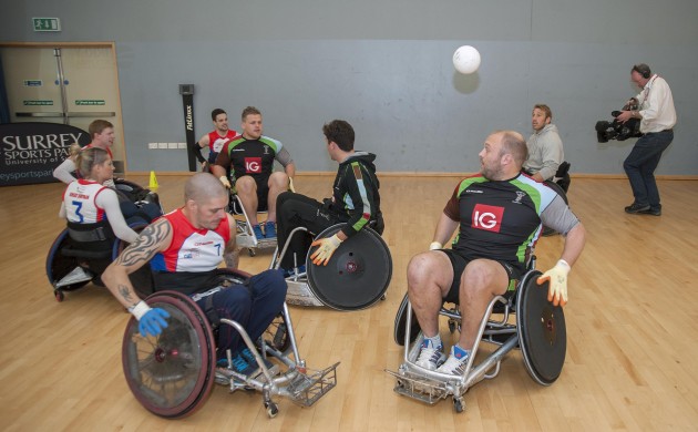 Spot the Quin! Both teams enjoyed the session