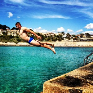 Fly like a budgie: Mitchell relaxing