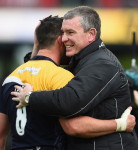 Winning smile: Dean Ryan was chuffed to finish with a win