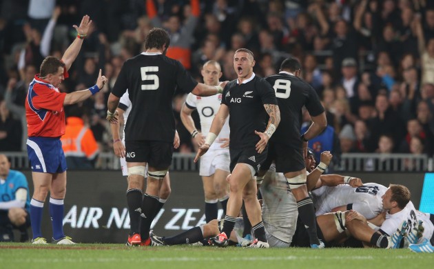 Feeling lucky: New Zealand celebrate after doing just enough to win