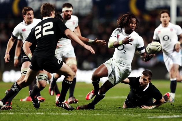 Hard working Yarde: The winger was one of England's bright spots in this loss