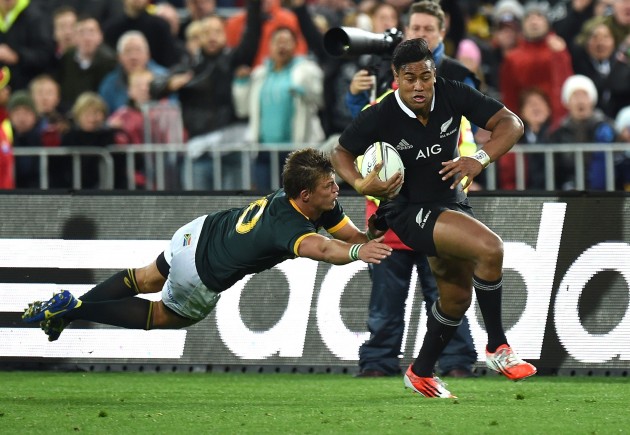 Break out: Julian Savea's try-scoring record is sensational