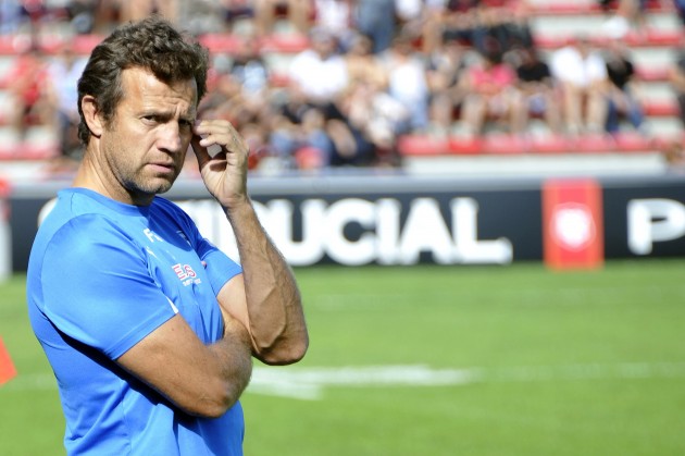 No wallflower: Fabien Galthie is a very strong force as coach