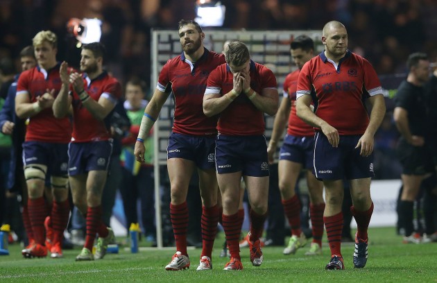 Lesson learnt: Stuart Hogg is distraught after losing