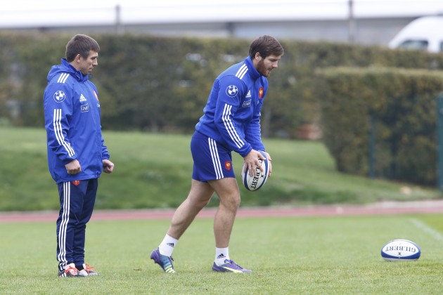 Putting the time in: Lopez does extra's with coach Romain Teulet