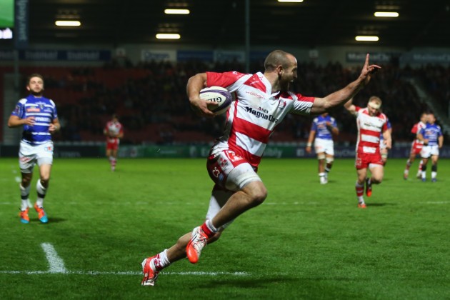 Clean through: Charlie Sharples has starred in Gloucester's strong European start