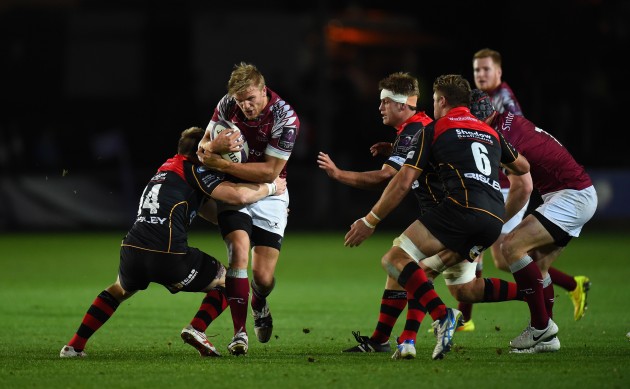 After shock: The Dragons caused an upset in France, but fell to Newcastle in their next match 