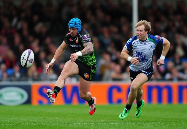 Kicking on: Flying high in the Premiership, Exeter show no sign of wavering in the Challenge Cup 