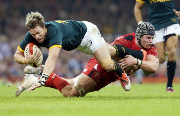 Fallen away: Poor Jean de Villiers has a race to make the World Cup