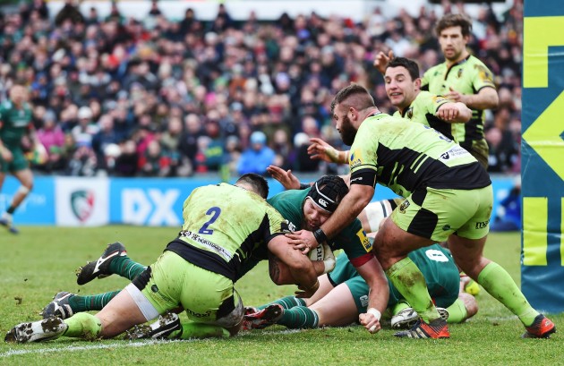 All-weather fans: Supporters turned out in huge numbers for the LV= Cup games, including 24,000 at Welford Road. Photo Action Images