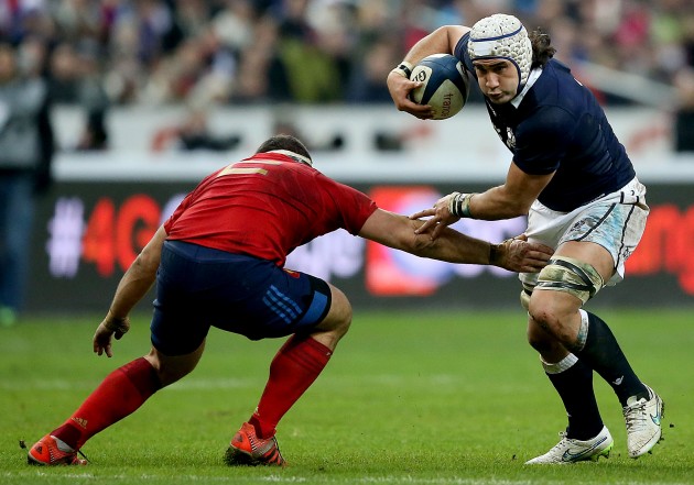 Busy, busy boy: Blair Cowan carries