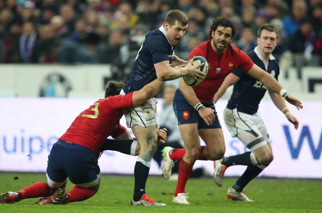 Central role: Mark Bennett was in great form for Scotland in Paris. Photo: Inpho