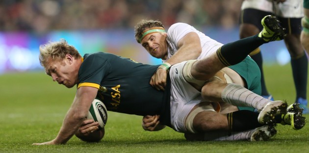 An option at 9? Schalk Burger in action for the Springboks