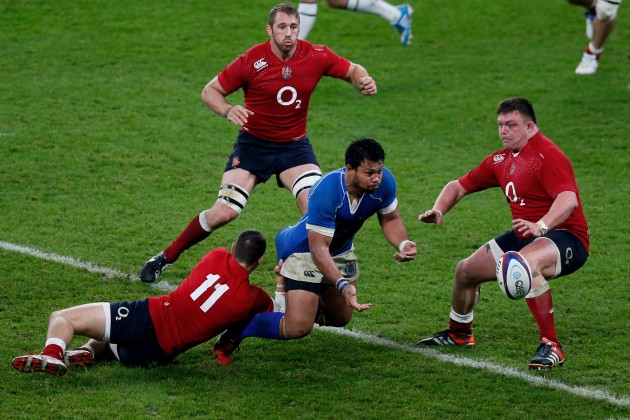 Putting in a shift: Ofisa Treviranus facing England in 2014