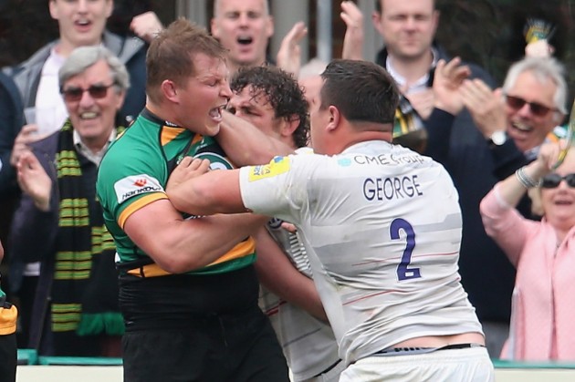 Butt of a cruel joke: Jamie George replaced Dylan Hartley in the England squad