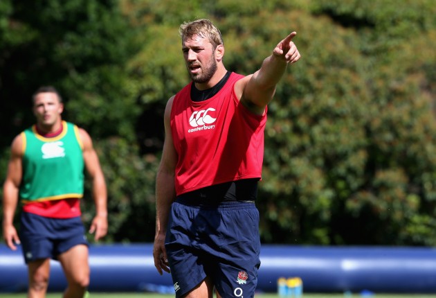 Calling the shots: Chris Robshaw during England's World Cup preparations