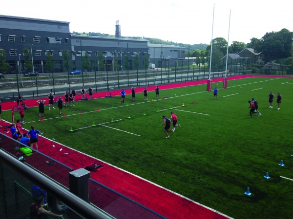 The Dragons doing fitness testing last pre-season