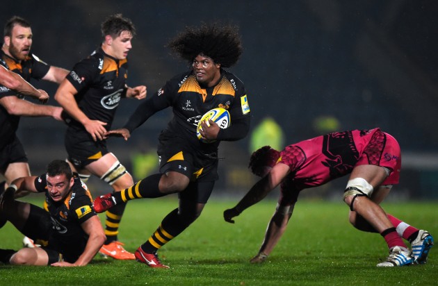 Ashley Johnson running hard against London Welsh