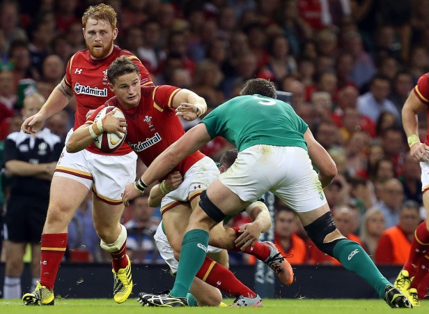 Inked in: Hallam Amos' versatility could see him secure the final back three berth