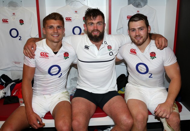 Henry Slade, Geoff Parling, Luke Cowan-Dickie