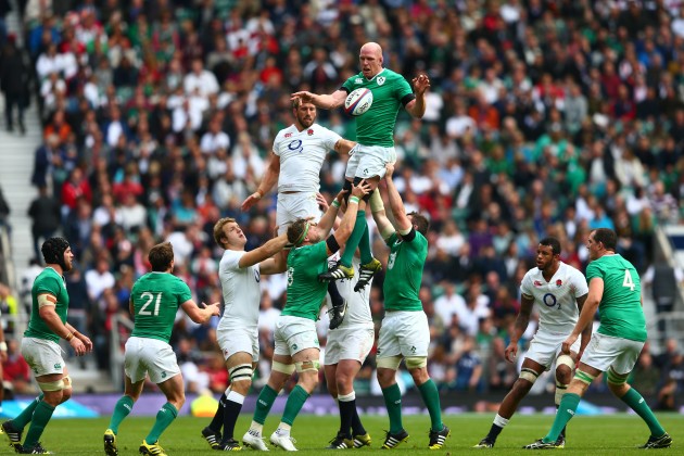 Out of sorts: Ireland were uncharacteristically off the pace against England in most areas