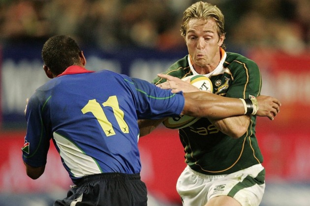 Percy Montgomery plays against Namibia in 2007