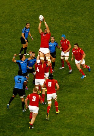 Huge plus: The immense Luke Charteris must play against England. (Photo: Getty Images)