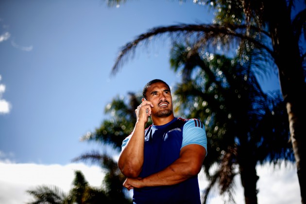 Glorious return: Kaino on a photocall after rejoining the Blues