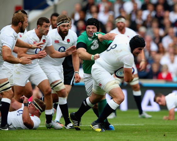 Stuart Lancaster and Chris Robshaw
