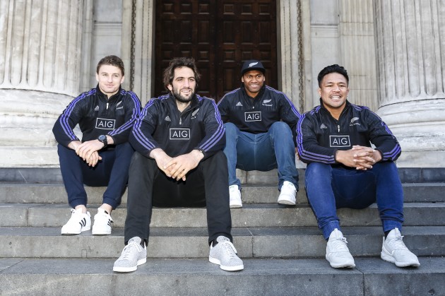 Spiritual break: The four players sit on the steps of St Paul's