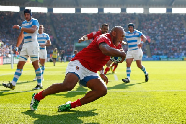 Big impact: a Tonga'uiha try was a highlight for Tongans and neutrals