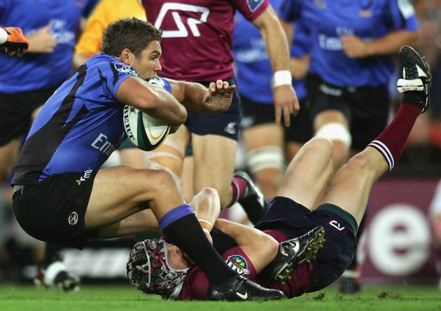 Feeling the Force: Elton Flatley in action for Queensland Reds