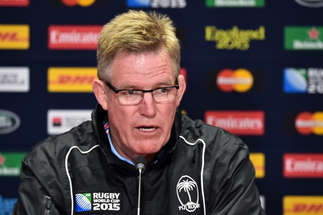 Fiji coach John McKee is favourite to take over as Japan boss. Photo: Getty Images.