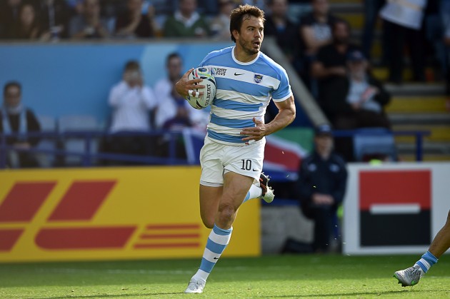 After a long wait Juan Martin Hernandez scored a World Cup try again. Photo: Getty Images.