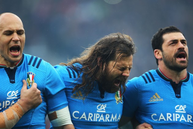All absent: Sergio Parisse, Martin Castrogiovanni and Andrea Masi. Photo: Getty Images.