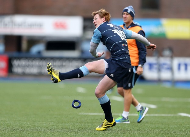 Points machine: Rhys Patchell had his kicking boots on for Cardiff Blues. (Photo: Huw Evans Agency)