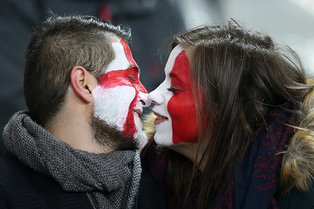 England and France fan