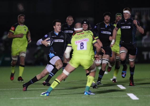 Italian stallion: Leonard Sarto on the gallop for Glasgow Warriors