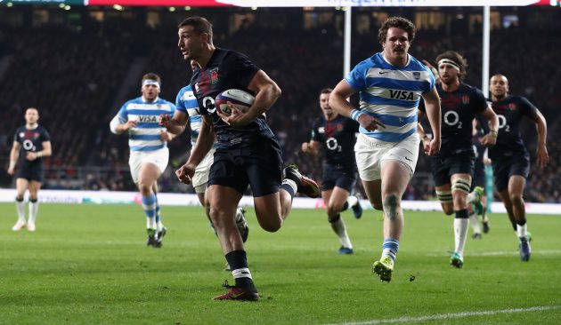 Jonny May scores as England beat Argentina